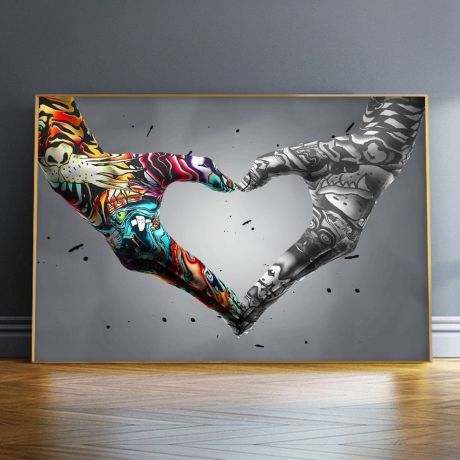 Hand In Hand Heart Canvas Art - Image 12