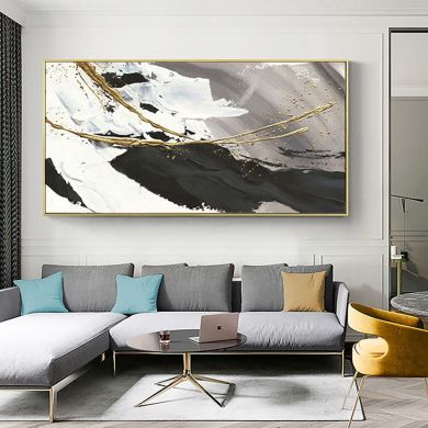 Luxurious Abstract Oil Painting - 100% Handmade - Image 9