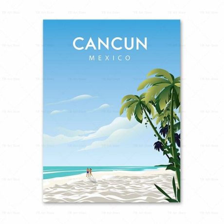 World's Famous Travel Destinations Gallery Wall Canvas Art - Image 6