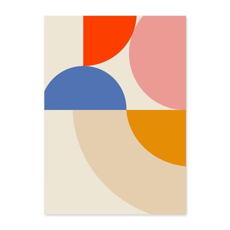 Geometric Color Block Canvas Art - Image 6
