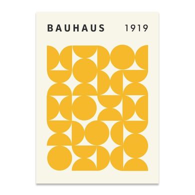 Bauhaus Geometry Abstract Painting Canvas Art - Image 7