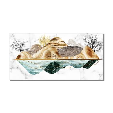 Abstract Mountain Trees Canvas Art - Image 6