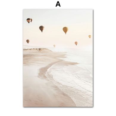 Boho Oceanic Landscape Canvas Art - Image 6