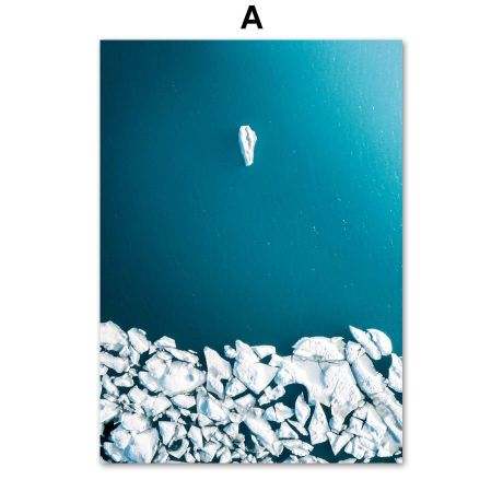 Deep Blue Sea Glacier Canvas Art - Image 5