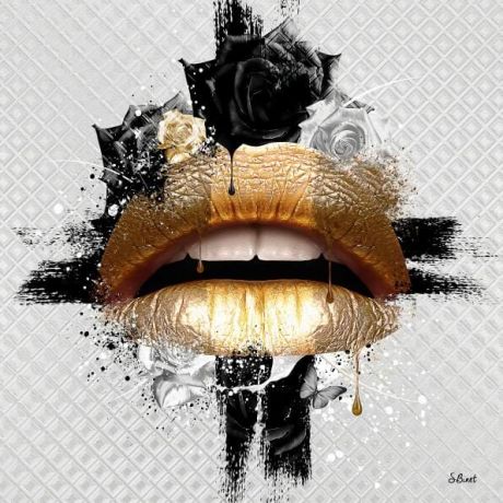 Exotic Sexy Lips Canvas Art - Image 6
