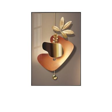 Nordic Golden Abstract Wall Art - Image 8