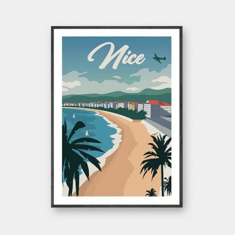 Vintage Travel Destination Cities Gallery Wall Canvas Art - Image 8