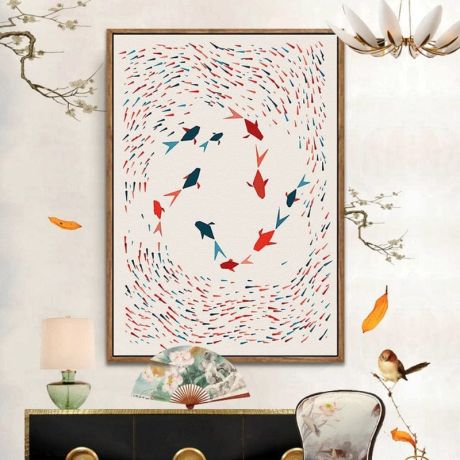 Eternal Goldfish Canvas Art - Image 2