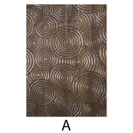 Retro Brown Wood Pattern Canvas Art - Image 6