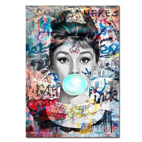 Blowing Bubbles Graffiti Canvas Art - Image 8