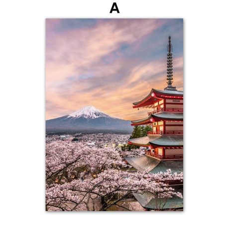 Nagoya Sakura Peach Blossom Kabukicho Canvas Art - Image 6