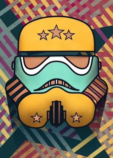 Star Wars Stormtroopers Helmet Canvas Art - Image 8