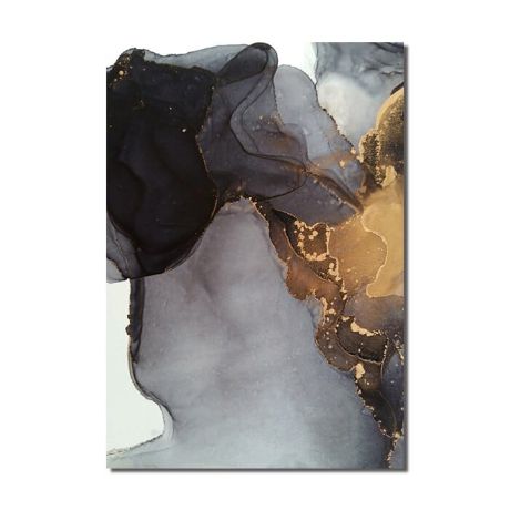 Gold Black Marble Canvas Art - Image 10