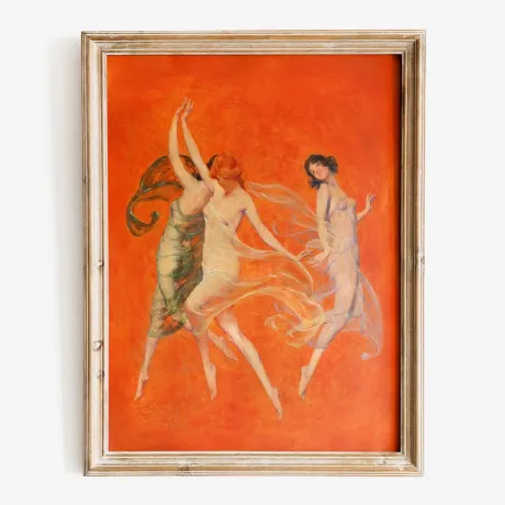 Dance of Three Muses by Warren B. Davis Fine Art Print