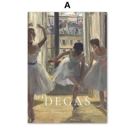Edgar Degas' Ballerina Dancer Canvas Art - Image 5