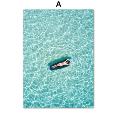 Sunbathing In Tropical Island Gallery Wall Canvas Art - Image 5