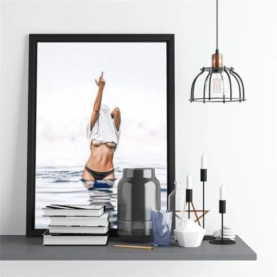 Middle Finger & Sideboobs Canvas Art - Image 6