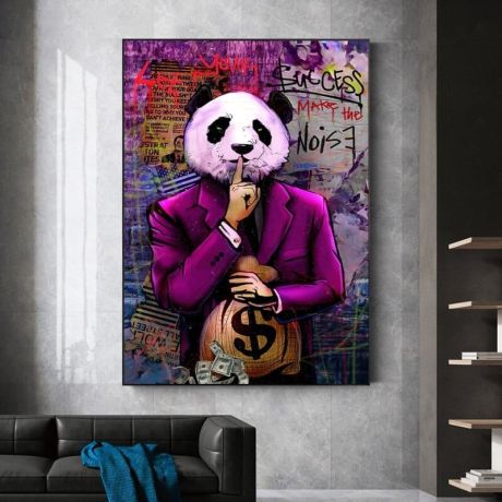 Rich Panda Mafia Canvas Art - Image 2