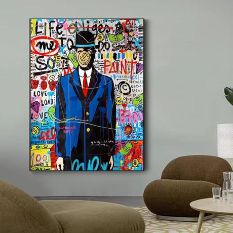 The Mafia Graffiti Canvas Art - Image 2