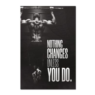 Nothing Changes Unless You Do Canvas Art - Image 1