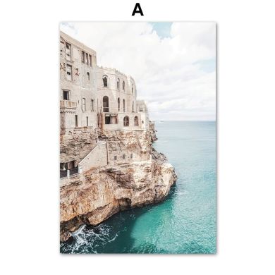 Beach Villa Resort Gallery Wall Canvas Art - Image 5