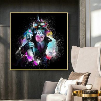 Graffiti Hype Ape Street Pop Canvas Art - Image 4