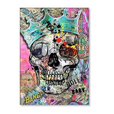 Graffiti Skull Street Art Painting - Image 8