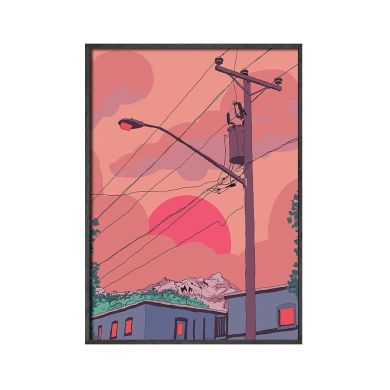 Japanese Street Night Zen Vibes Canvas Art - Image 5