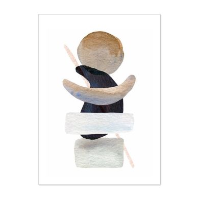 Vintage Blue Geometric Object Canvas Art - Image 7