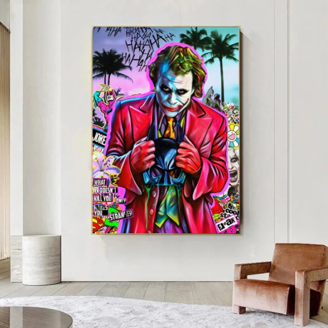 Joker Graffiti Canvas Art - Image 2
