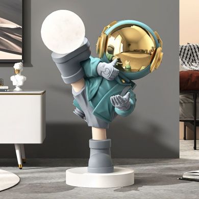 Life-Size Hype Astronaut Fighter Statue