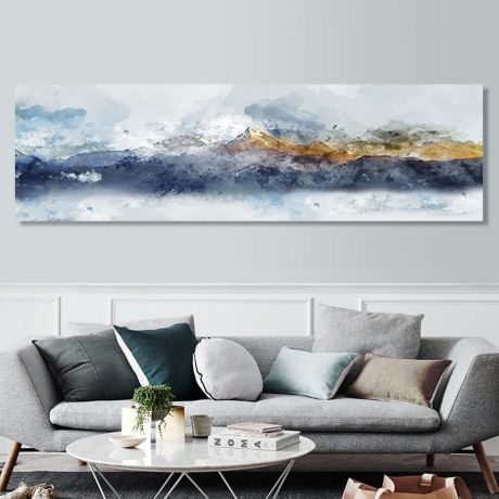 Icy Mountain Oil Painting Canvas Art - Image 2