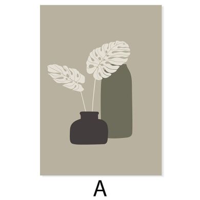 Modern Nature Color Plants Canvas Art - Image 5