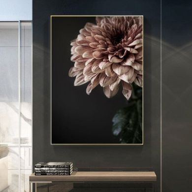 Pink Dahlia Canvas Art - Image 2