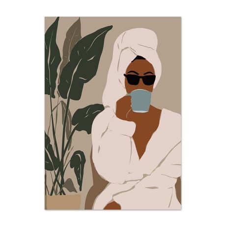 Chill Zen Girl Gallery Wall Canvas Art - Image 7