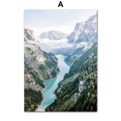 Lake Louise National Park Gallery Wall Canvas Art - Image 6