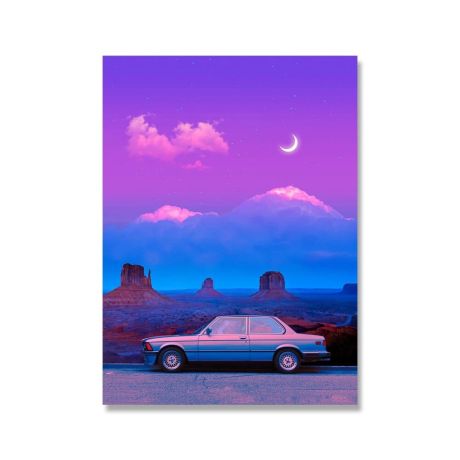 Purple Tone Summer Travel Canvas Art - Image 5