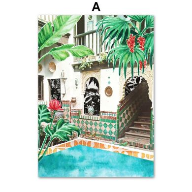 Summer In Tropical Island Gallery Wall Canvas Art - Image 5