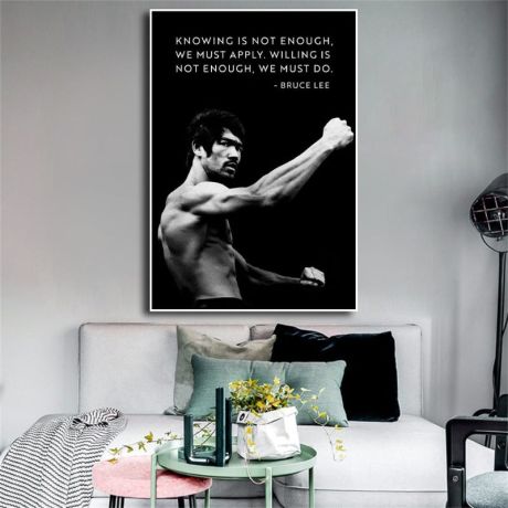 Inspirational Quote by Bruce Lee Canvas Art - Image 2