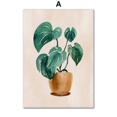 Monstera Houseplant Gallery Wall Canvas Art - Image 6