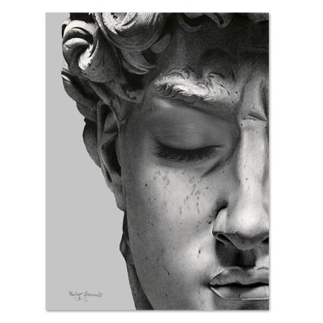 Vintage David Sculpture Canvas Art - Image 5