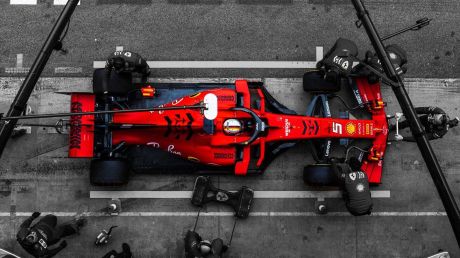 Formula 1 Ferrari Pit Stop Canvas Art - Image 4