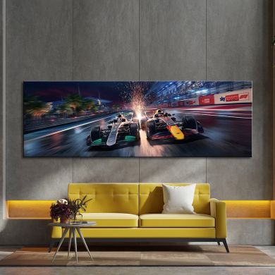 Formula 1 Racing Cars Canvas Art - Image 4