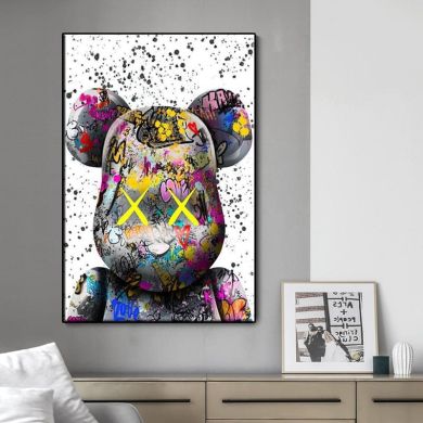Graffiti Bearbricks Canvas Art - Image 2