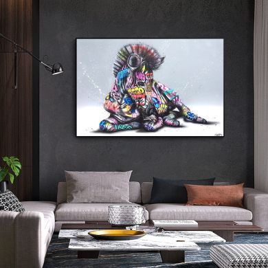 Horse Graffiti Canvas Art - Image 2