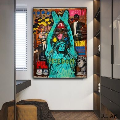 Statue of Liberty Painting Portrait Canvas Art - Image 2