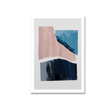 Marble Blue Pink Canvas Art - Image 6
