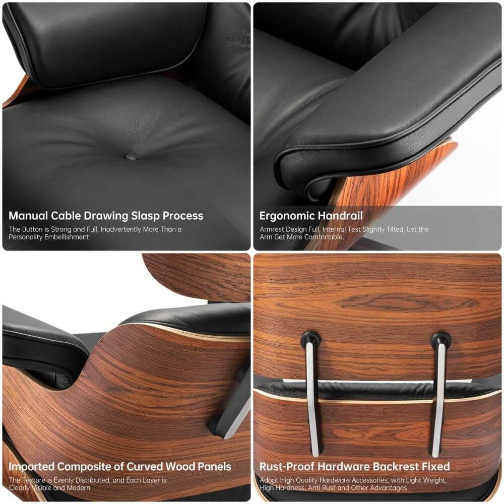 Eames Lounge Chair and Ottoman (Premium Tall Version)