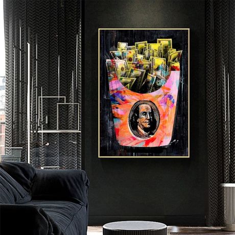 Money Bag Canvas Art - Image 5