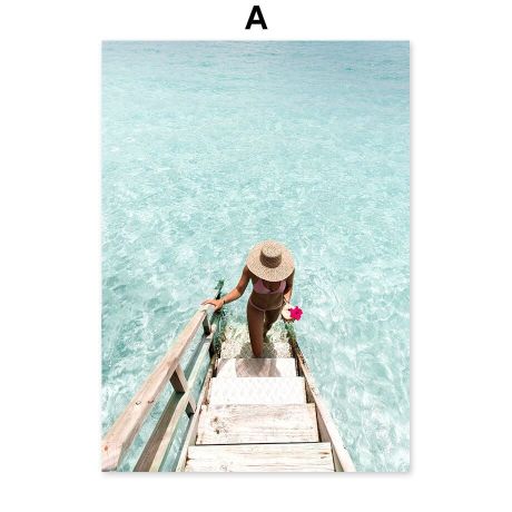 Bora Bora Vacation Gallery Wall Canvas Art - Image 5